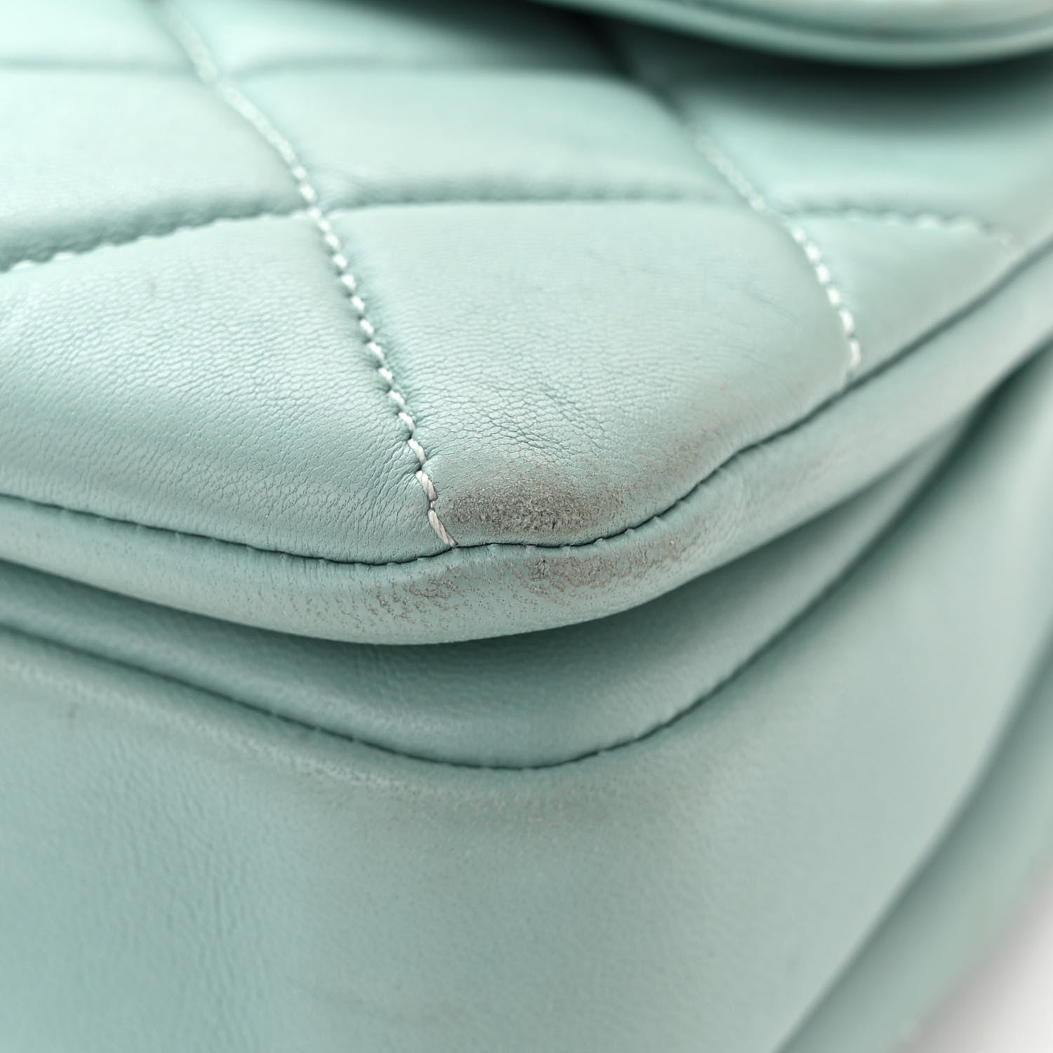 Chanel Lambskin Quilted Small Trendy CC Flap Dual Handle Bag Light Blue 11 of 15