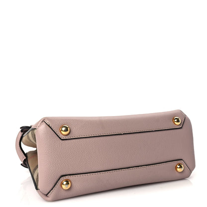 Burberry Derby Calfskin House Check Small Banner Tote Pink 3 of 8