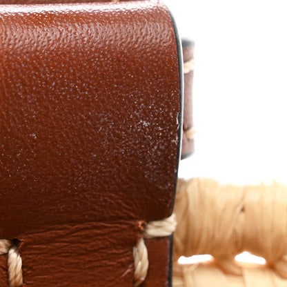 Loewe Raffia Small Square Basket Tote Bag Natural Tan 11 of 14