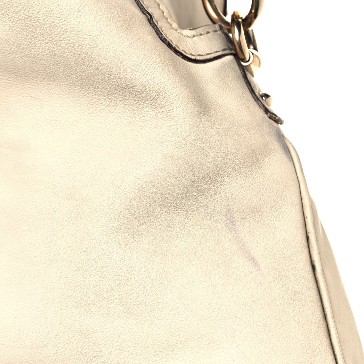 Gucci Calfskin Peggy Bamboo Top Handle Hobo Ivory 18 of 23