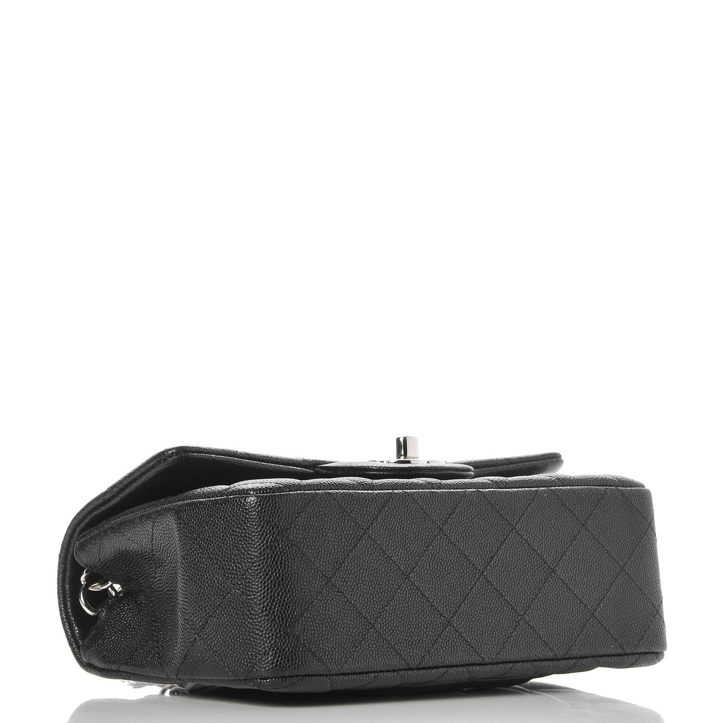 Caviar Quilted Mini Rectangular Flap Black