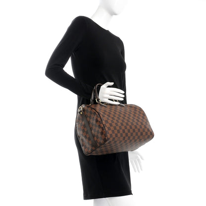 Louis Vuitton Damier Ebene Speedy Bandouliere 30 3 of 9