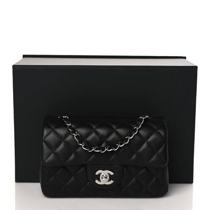Chanel Lambskin Quilted Mini Rectangular Flap Black 11 of 11