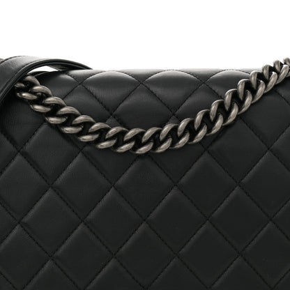 Chanel Lambskin Quilted Medium Boy Flap Black 8 of 14
