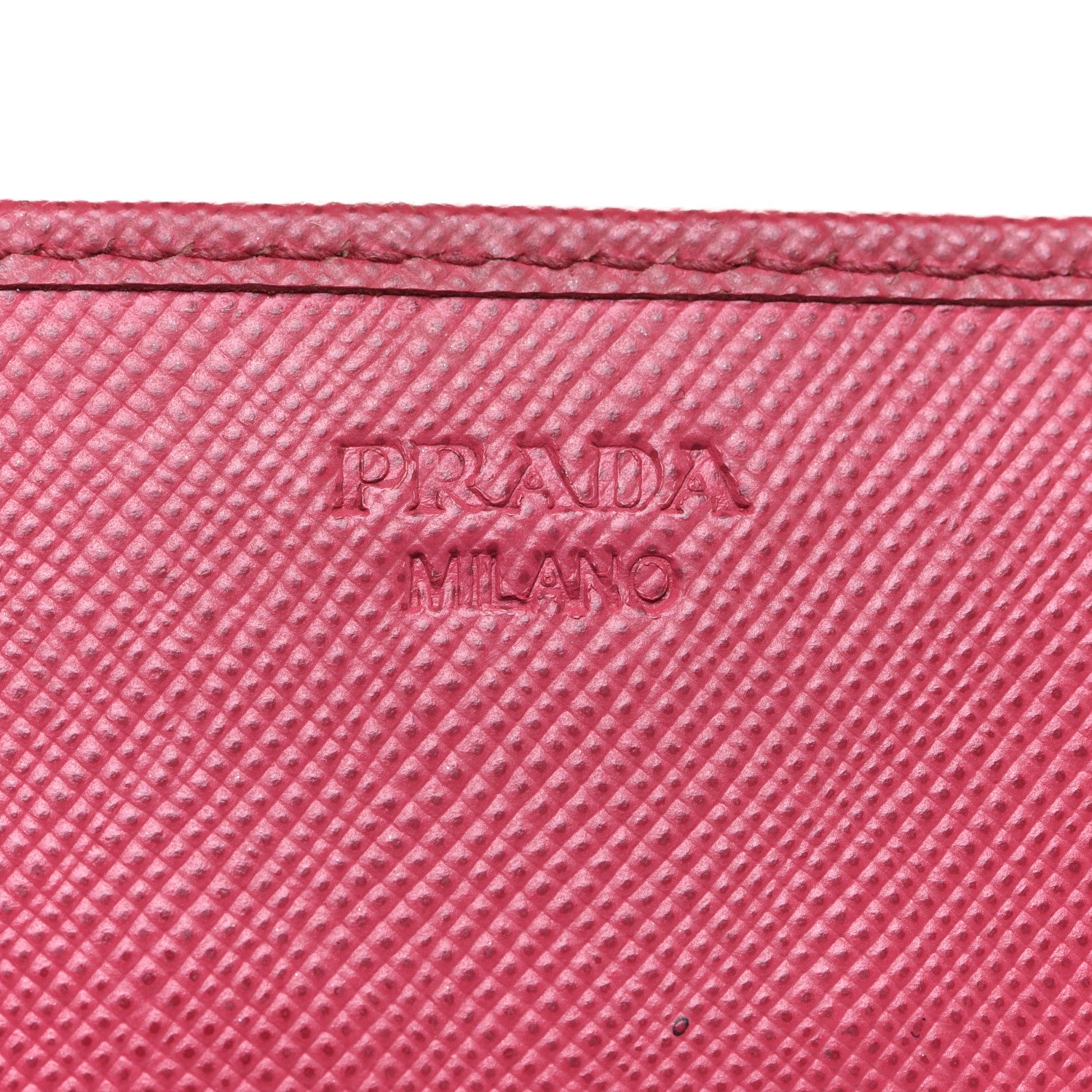 Prada Saffiano Fiocco Bow Flap Wallet Peonia 5 of 11