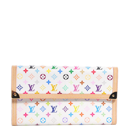 Louis Vuitton Monogram Multicolor Porte Tresor International Wallet White 1 of 7