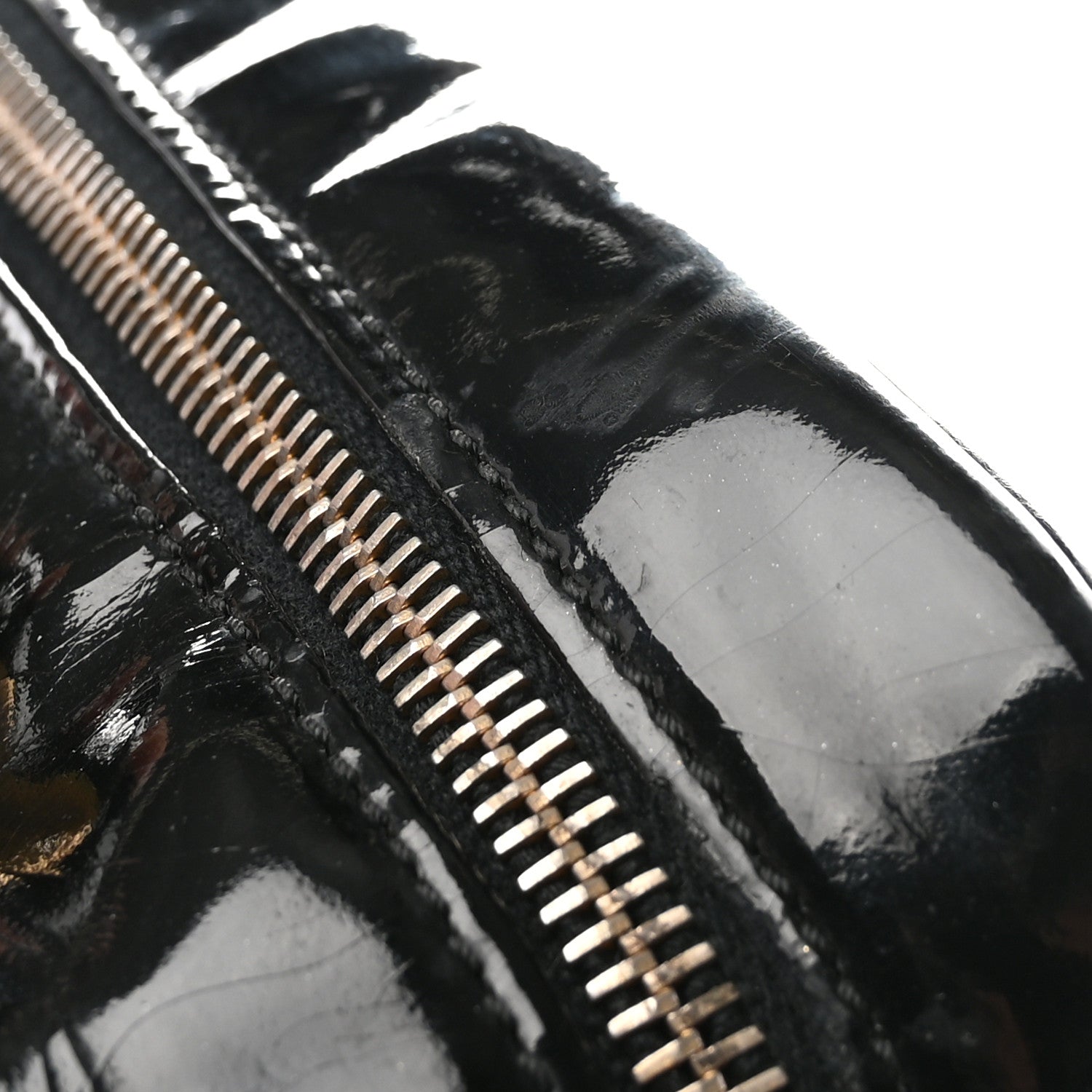 Chanel Patent CC Vanity Cosmetic Case Black 7 of 7