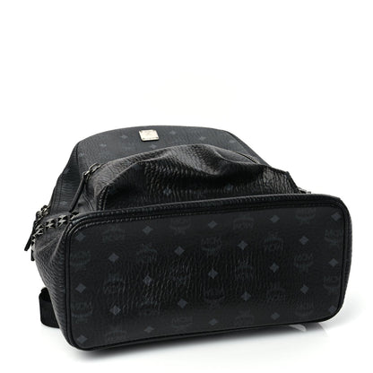 MCM Visetos Medium Side Studs Stark Backpack Black 3 of 8