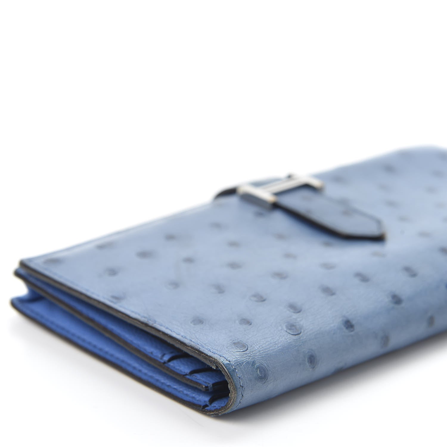 Hermes Ostrich Bearn Wallet 5 of 9