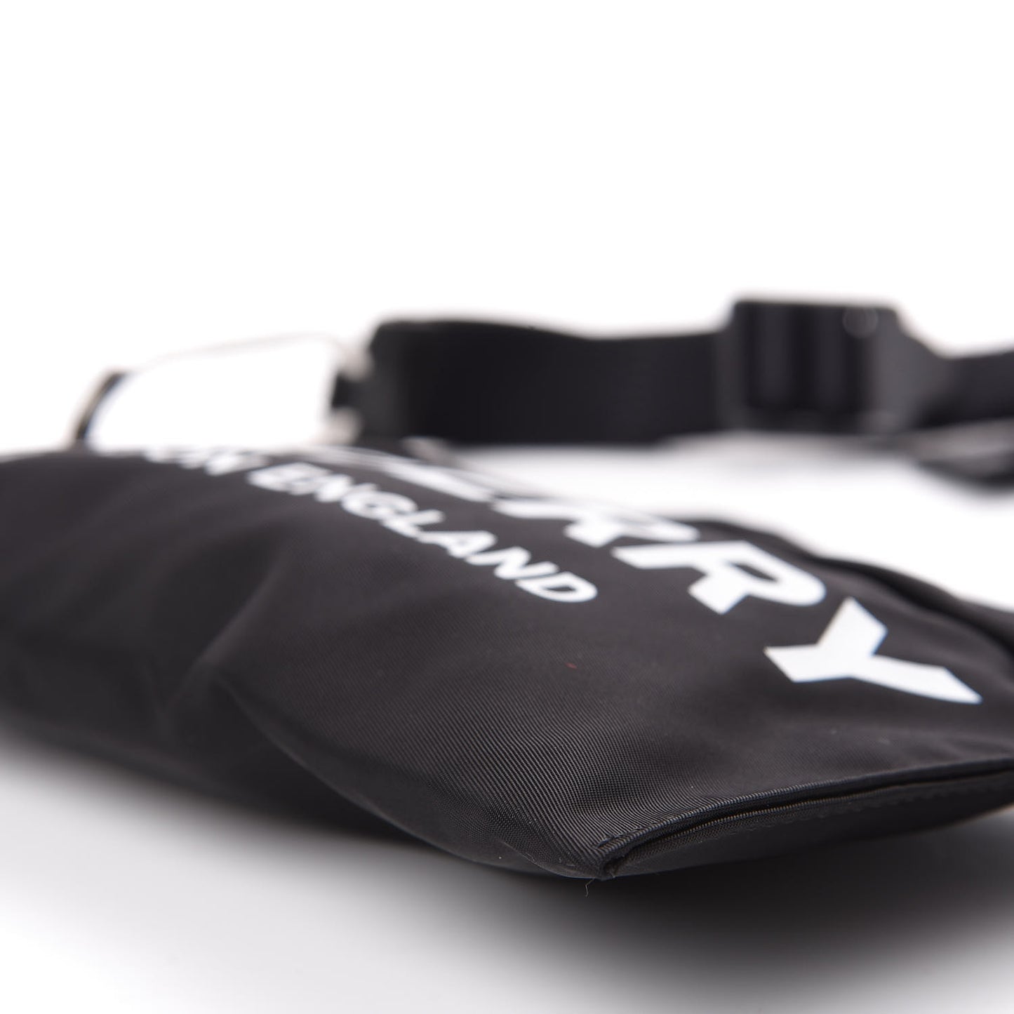 Nylon Logo Clutch Bag Black