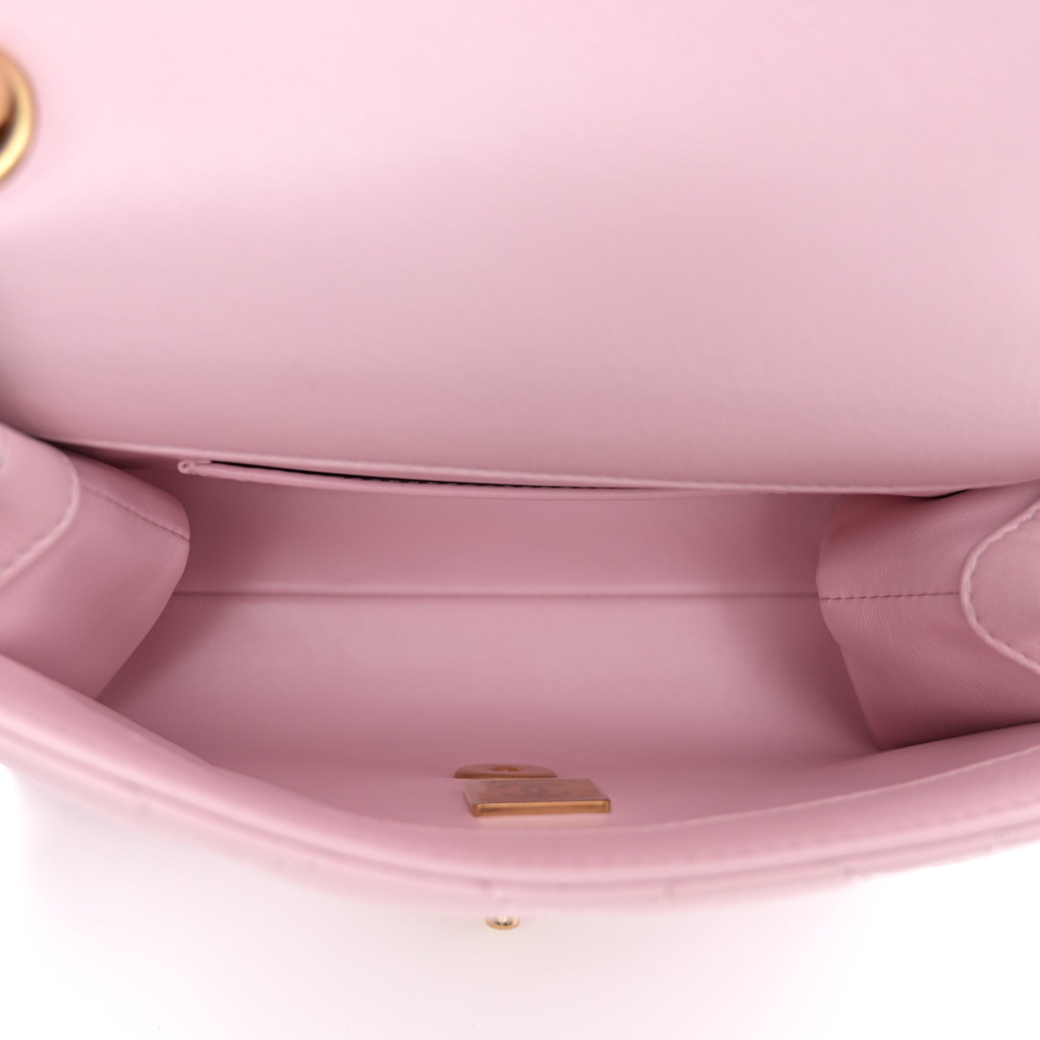 Chanel Shiny Lambskin Quilted Enamel CC Mini Flap Light Pink 5 of 10