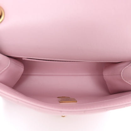 Chanel Shiny Lambskin Quilted Enamel CC Mini Flap Light Pink 5 of 10