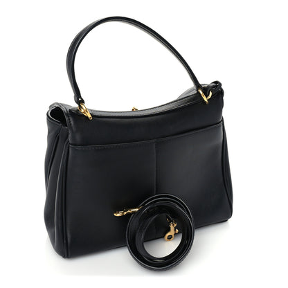 Balenciaga Natural Smooth Calfskin Mini Rodeo Top Handle Handbag Black 2 of 8