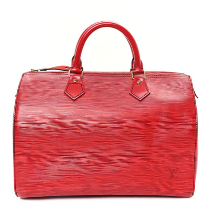 Louis Vuitton Epi Speedy 30 Castillan Red 1 of 7