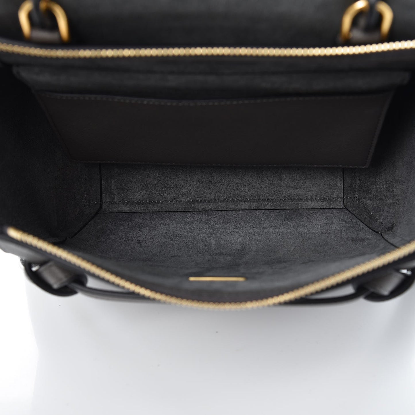 Grained Calfskin Micro Belt Bag Grey