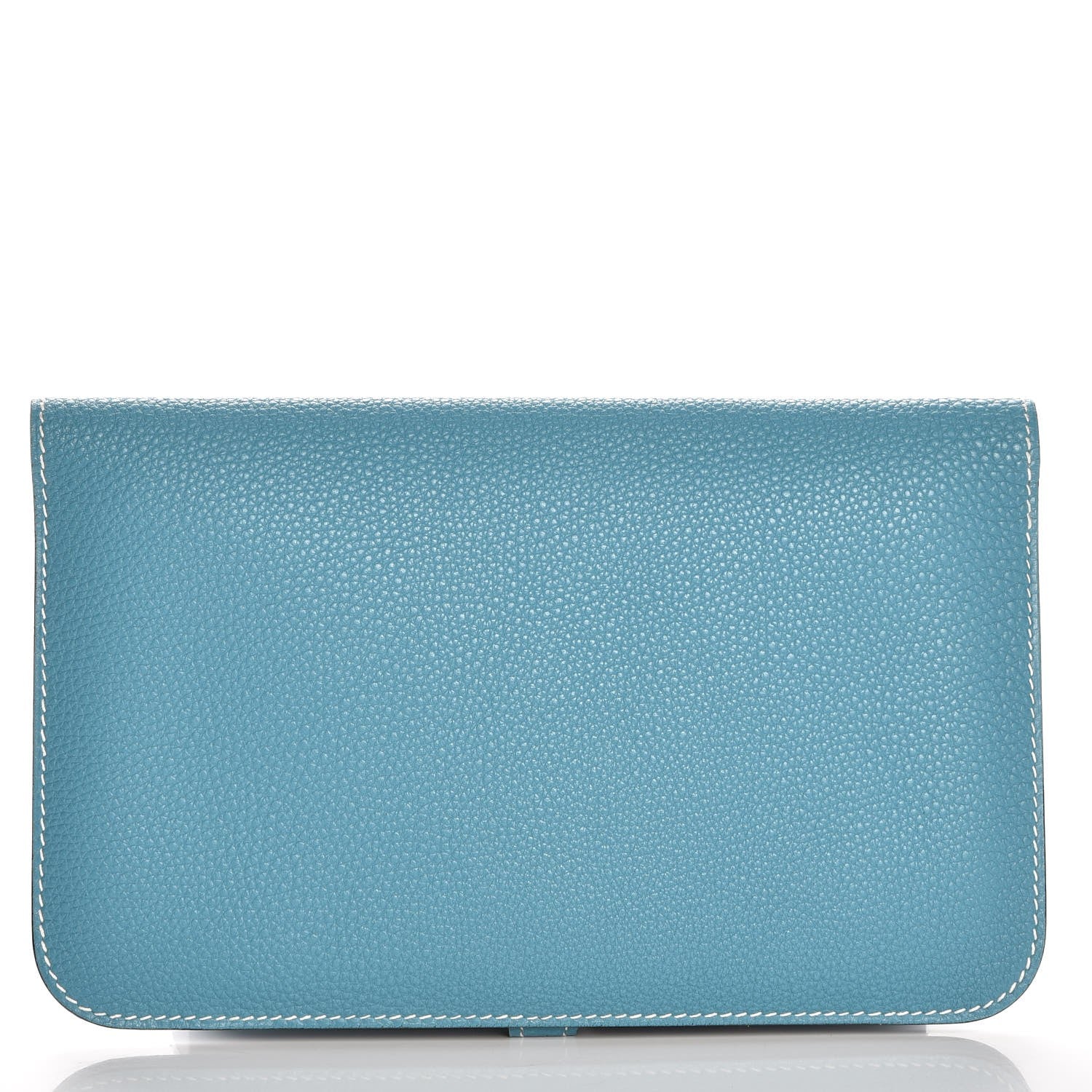 Hermes Togo Dogon Duo Wallet Blue Jean 5 of 15