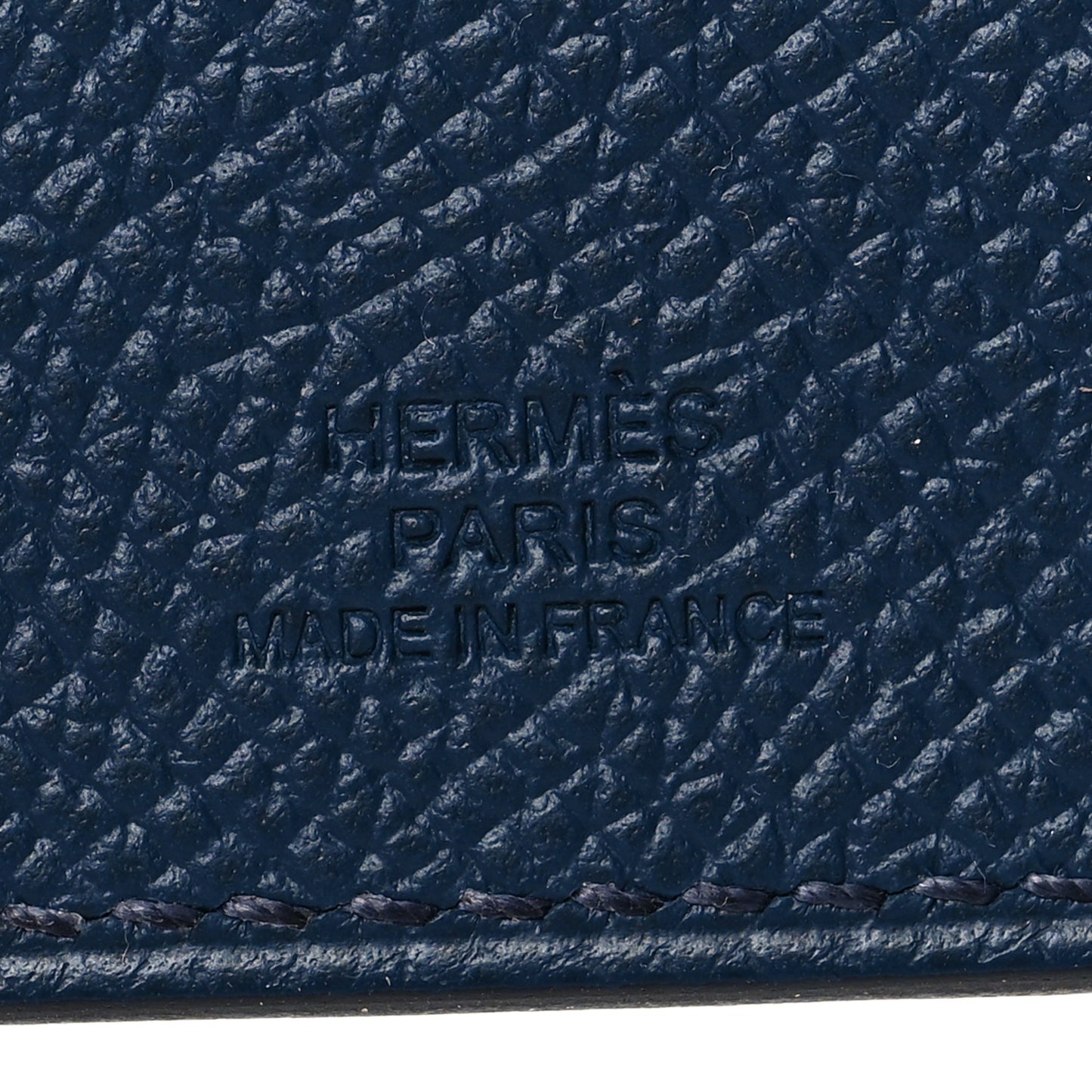 Epsom Tarmac PM Passport Holder Bleu Indigo
