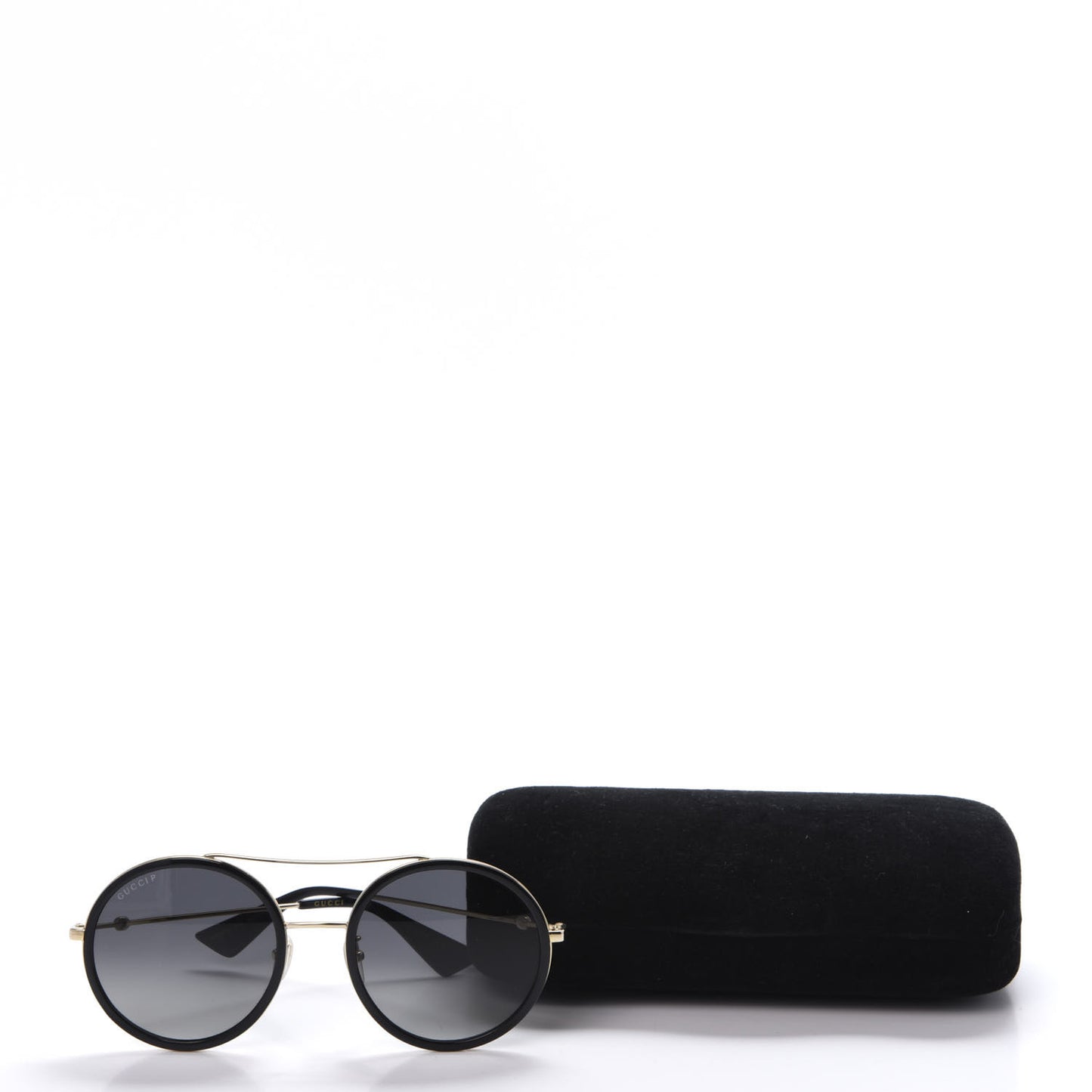 Round Frame Sunglasses GG0061S Black
