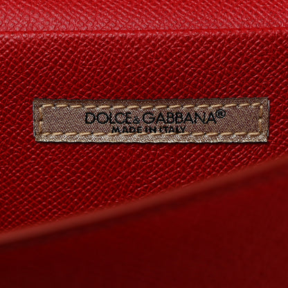 Dolce & Gabbana Dauphine Crystal Wallet On Chain Red 6 of 11