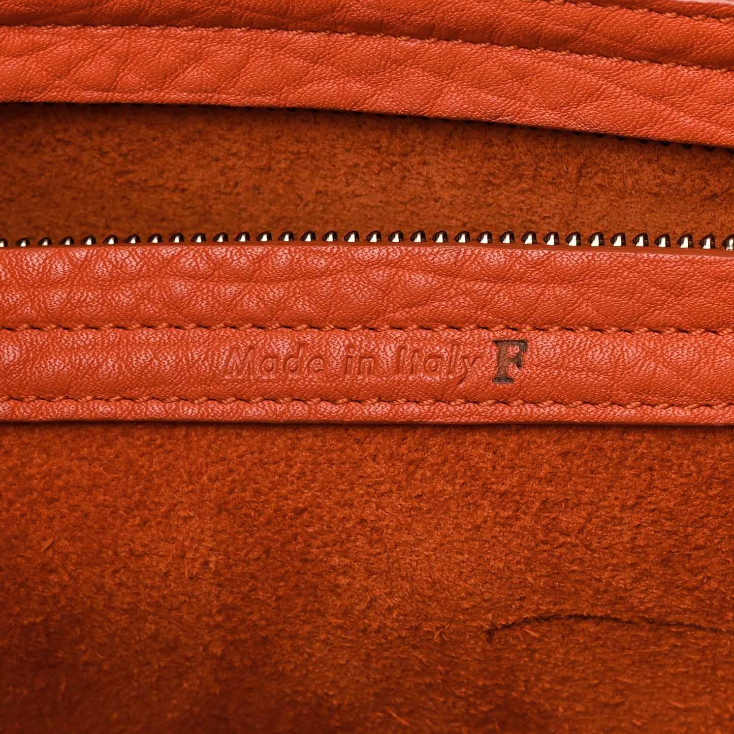 Bullhide Calfskin Medium Phantom Luggage Burnt Orange