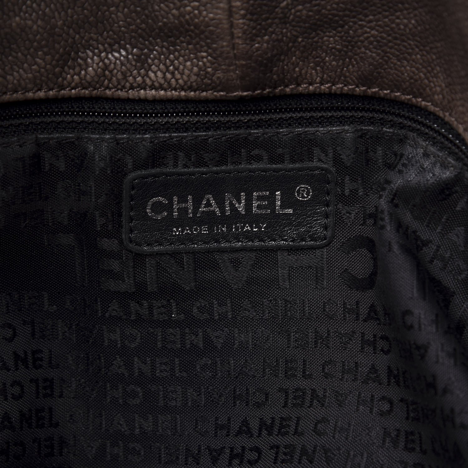 Chanel Distressed Caviar XL Coco Cabas Brown 6 of 14