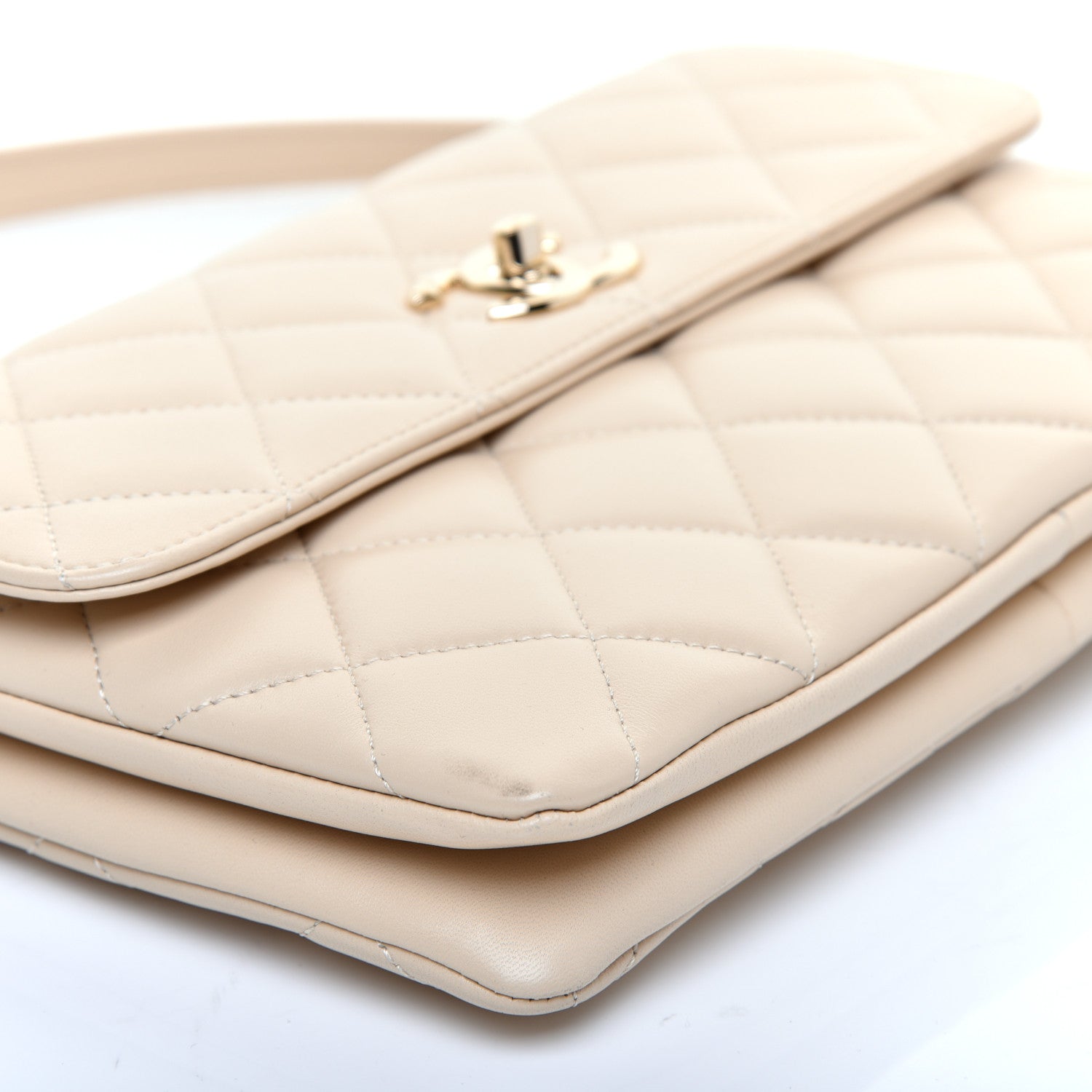 Chanel Lambskin Quilted Medium Trendy CC Flap Light Beige 6 of 11