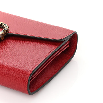 Gucci Calfskin Mini Dionysus Chain Wallet Hibiscus Red 8 of 8