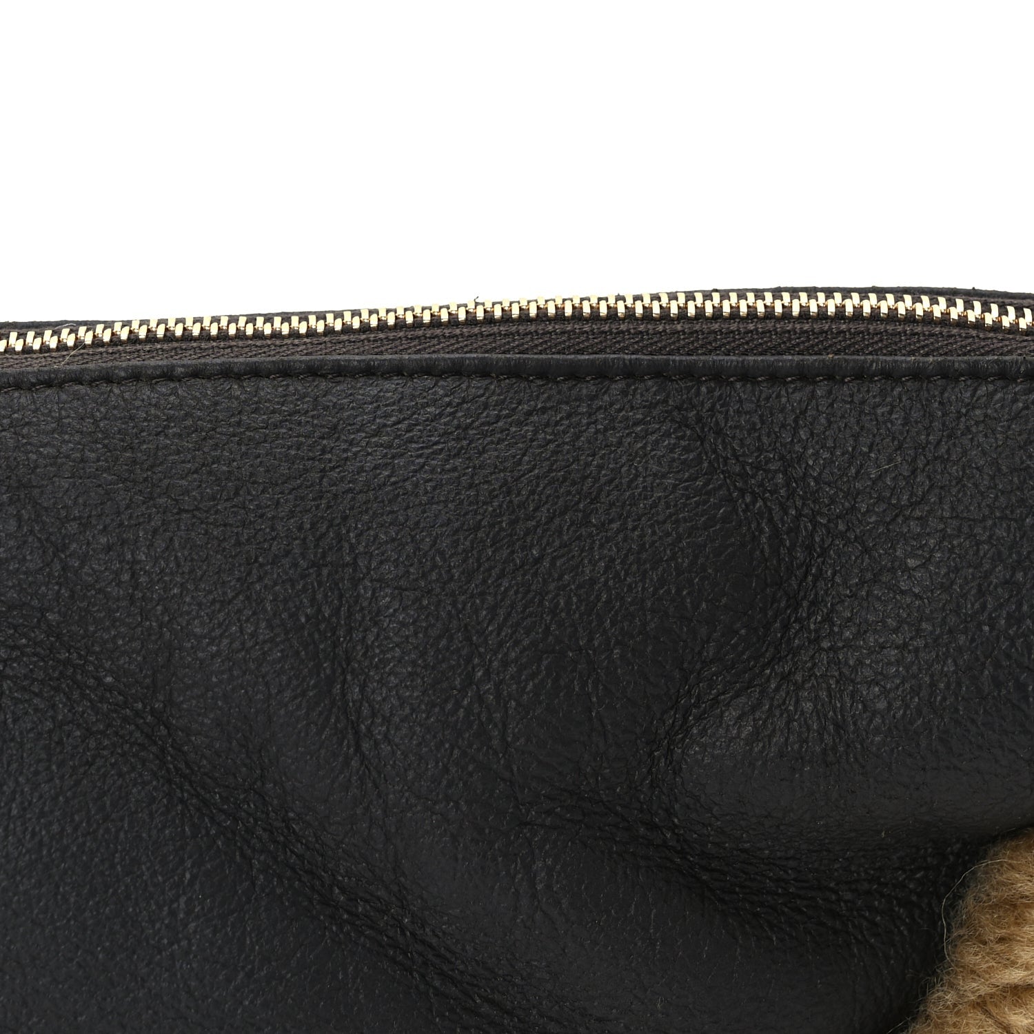 Burberry Shearling Small Shield Sling Bag Black 7 of 9