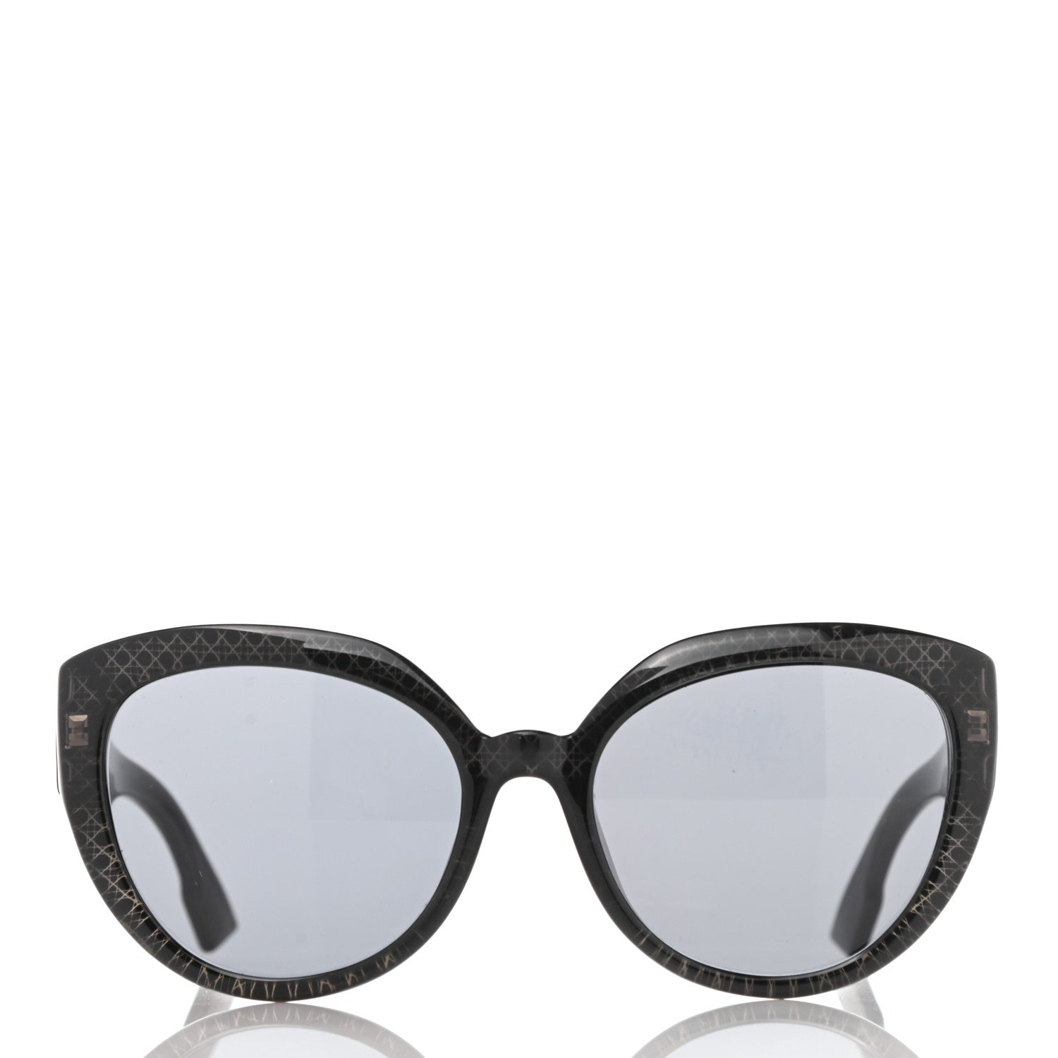 Christian Dior Acetate DDiorF Cat Eye Sunglasses Black 2 of 10