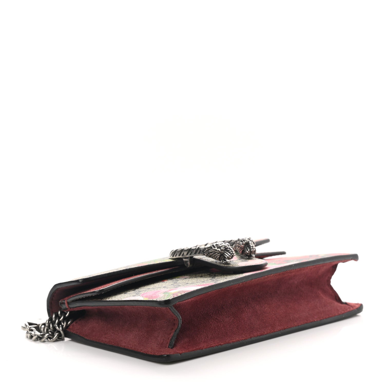 Gucci GG Supreme Monogram Blooms Super Mini Dionysus Shoulder Bag Beige Multicolor Dry Rose 4 of 9