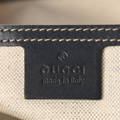 Gucci GG Supreme Monogram Medium Zippered Shopping Tote Navy 6 of 14