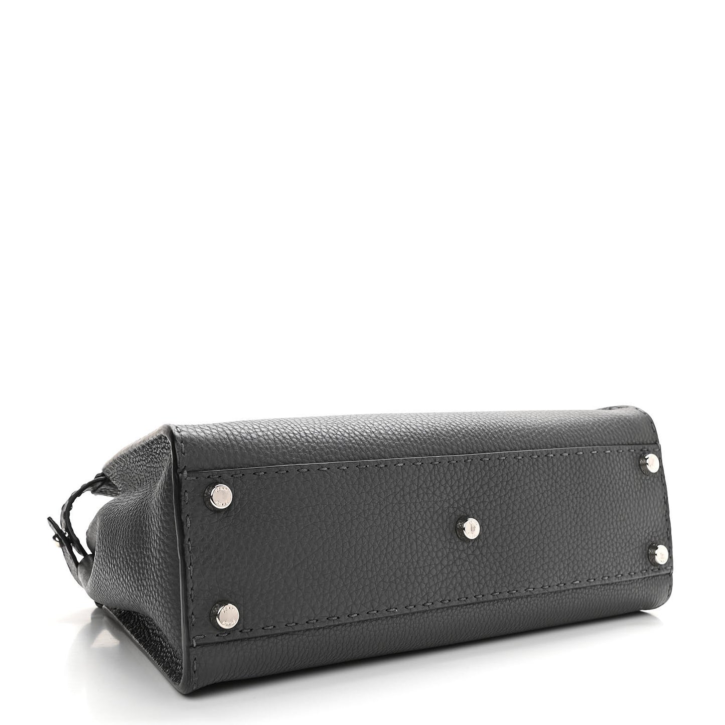 Cuoio Romano Selleria Bi-Color Medium Peekaboo Iconic Satchel Asfalto Latte