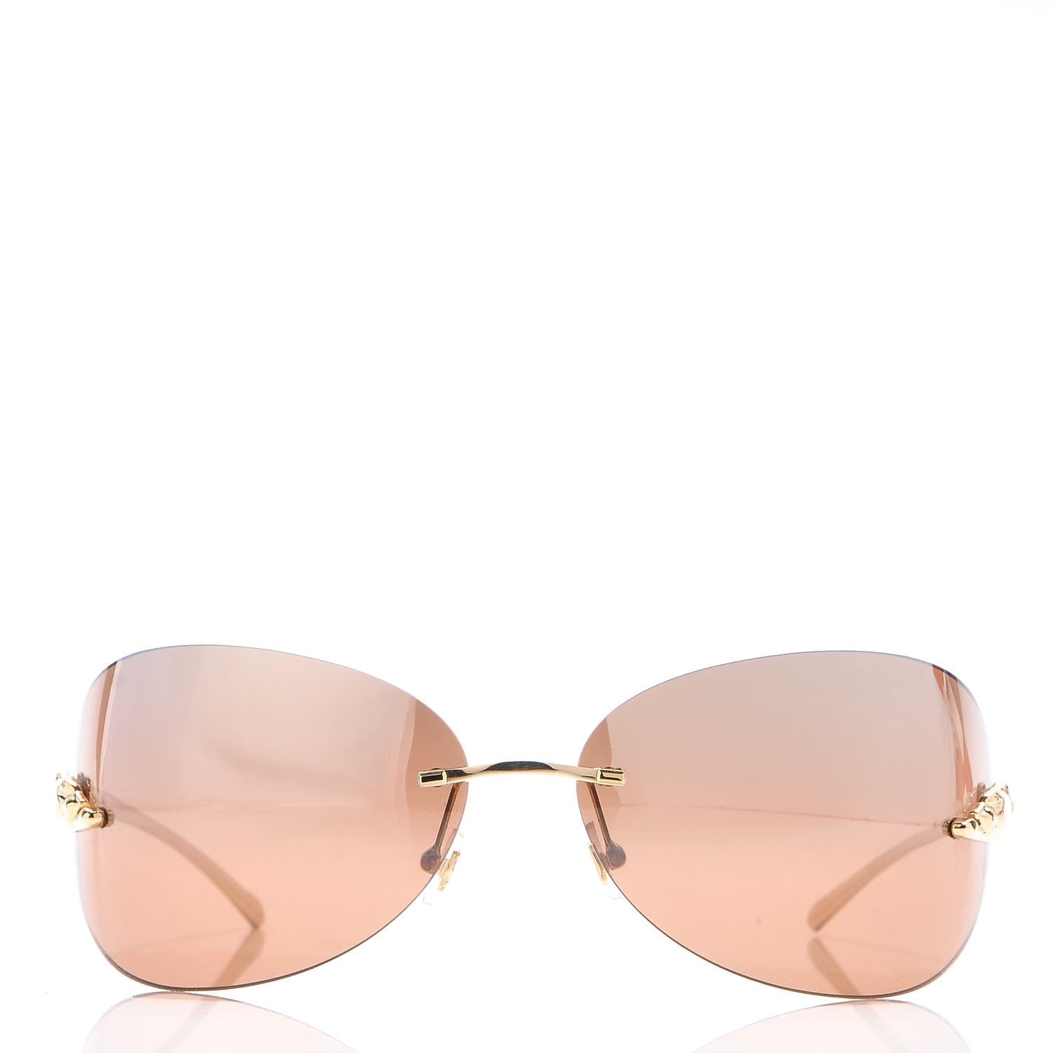 Cartier Panthere De Aviator Sunglasses Gold 2 of 8