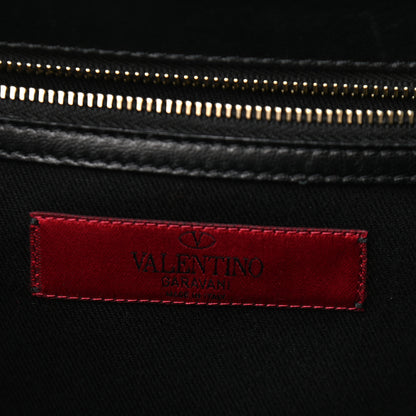 Valentino Garavani Vitello Lace Demetra Satchel Black 6 of 11