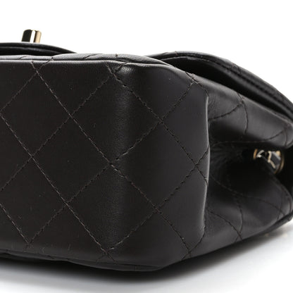 Chanel Lambskin Quilted Mini Square Flap Dark Brown 8 of 8