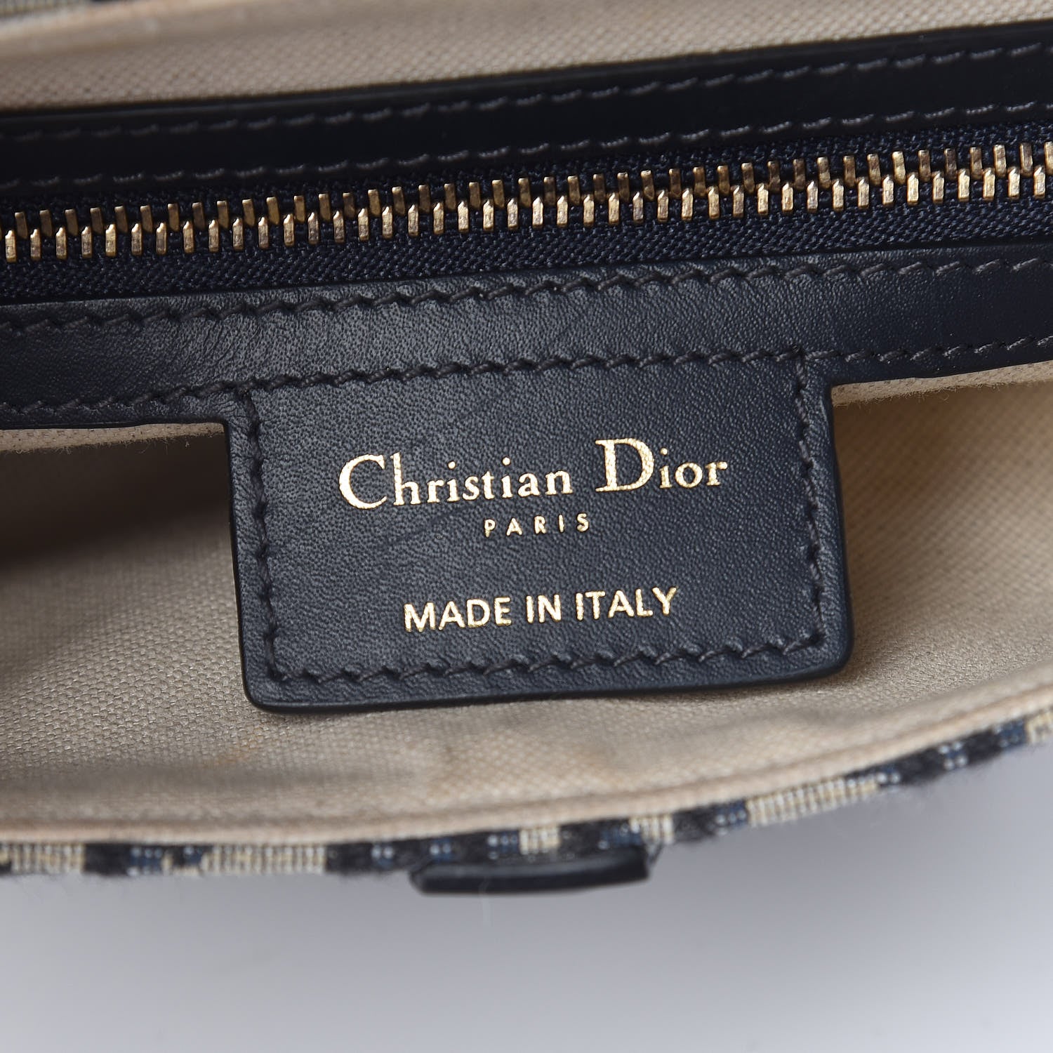 Christian Dior Oblique Saddle Bag Blue 6 of 11