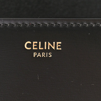Celine Shiny Calfskin Triomphe Shoulder Bag Black 6 of 9
