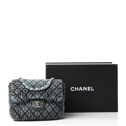 Chanel Denim Quilted Denimpression Small Flap Blue Black 11 of 11