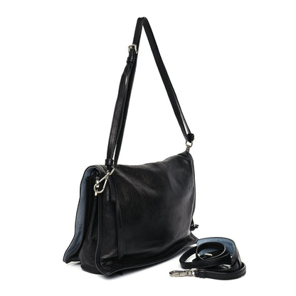 Prada Glace Calf Etiquette Flap Black Astrale 2 of 9