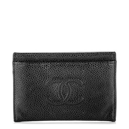 Chanel Caviar Timeless CC Card Holder Black 1 of 8