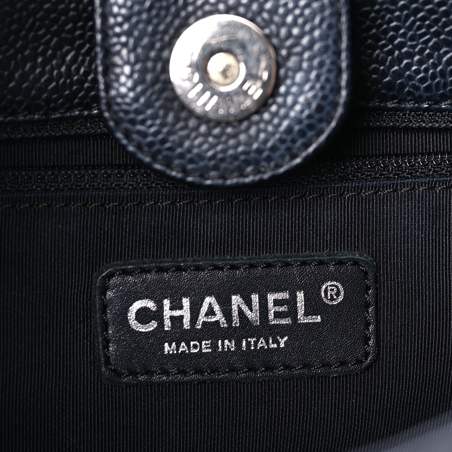 Chanel Caviar Quilted Petit Shopping Tote PST Black 5 of 9
