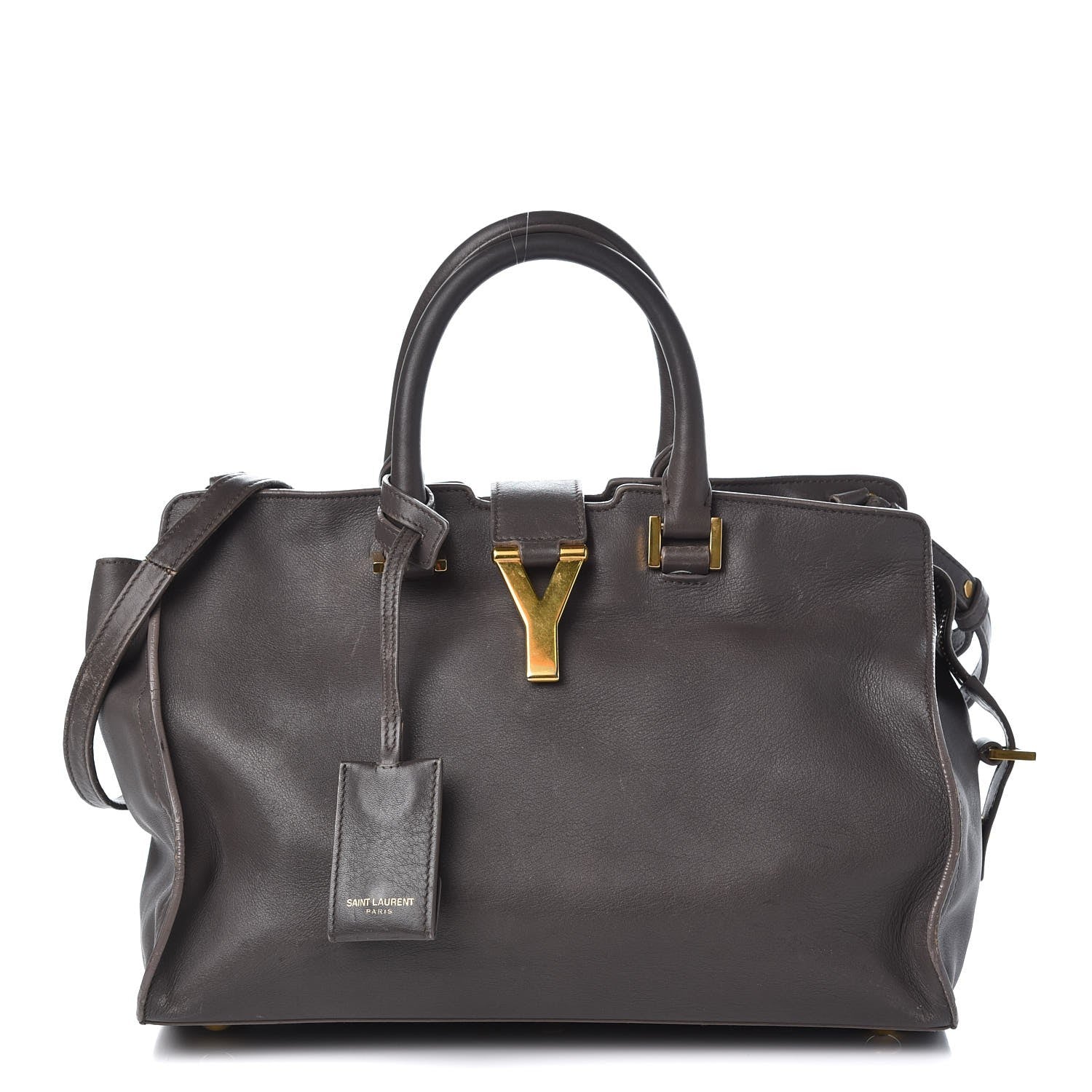 Saint Laurent Calfskin Small Classic Y Cabas Grey 1 of 24