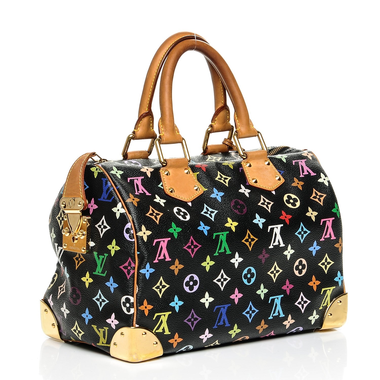 Louis Vuitton Monogram Multicolor Speedy 30 Black 3 of 6