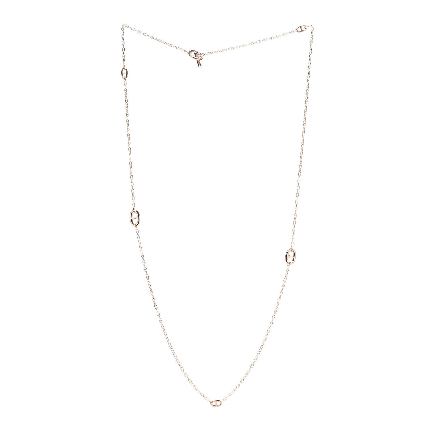 Hermes 18K Rose Gold Farandole Necklace 80 3 of 6