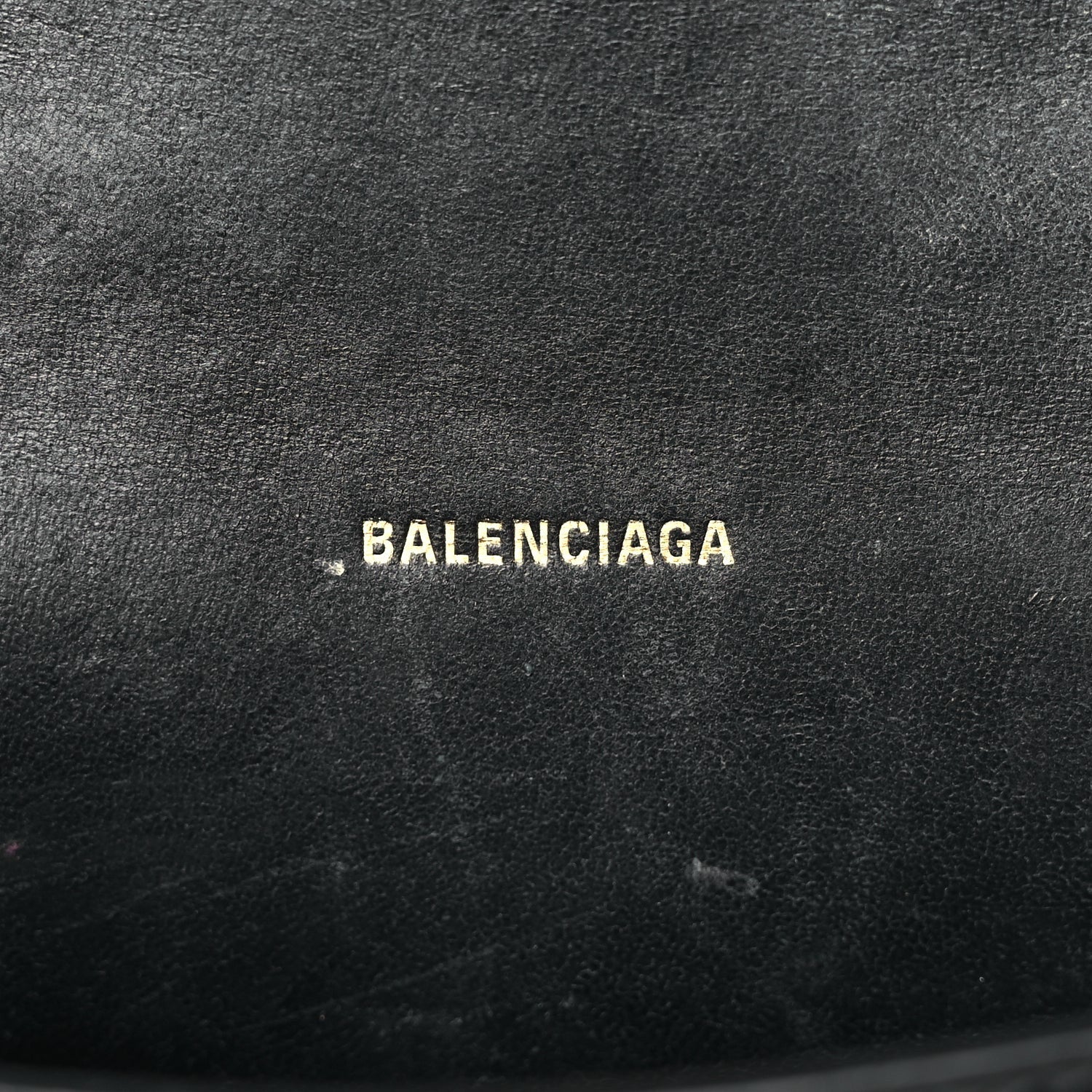Balenciaga Shiny Box Calfskin Hourglass Top Handle Bag XS Black 4 of 11