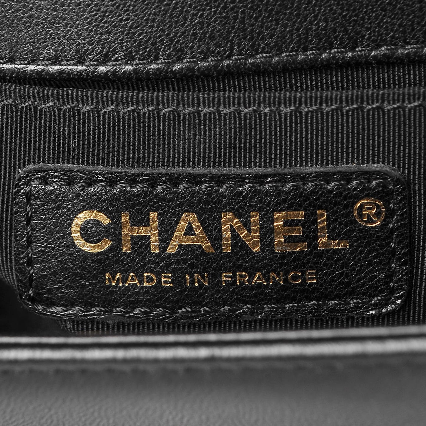 Lambskin Quilted Medium Boy Flap Black