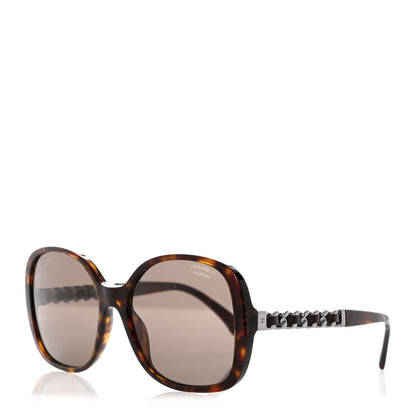 Chanel Acetate Chain Sunglasses 5470-Q-A Dark Havana 1 of 7