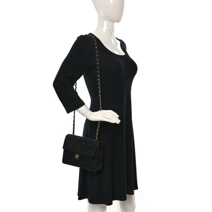 Chanel Suede Quilted Mini Square Flap Black 2 of 10