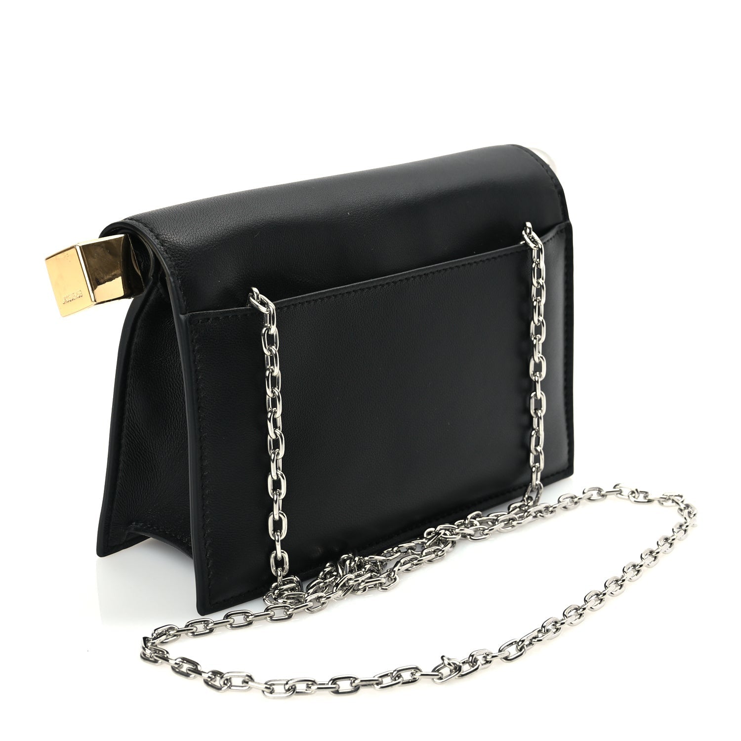 Jacquemus Smooth Calfskin La Petite Pochette Rond Carre Black 2 of 8