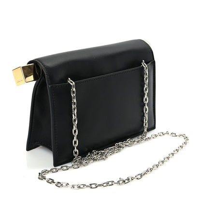 Jacquemus Smooth Calfskin La Petite Pochette Rond Carre Black 2 of 8